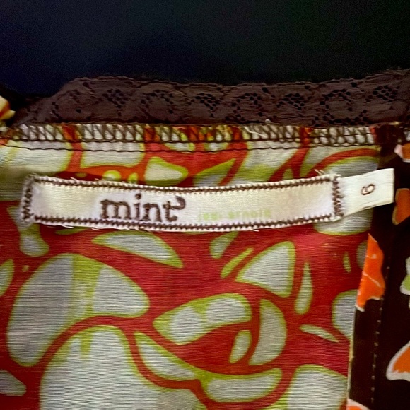 ANTHROPOLOGIE Vintage Y2K Butterfly BOHO Silk/Cotton Patchwork Kimono Dress S M - Picture 7 of 9